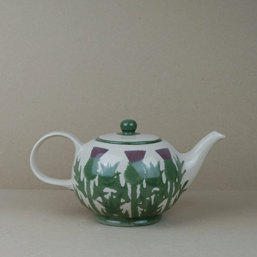 Cream Thistle Large Teapot - Image 3